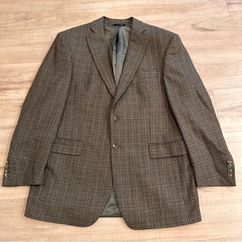 Botany Five Hundred 500 Plaid Blazer Jacket‎ 100% Lambswool C35